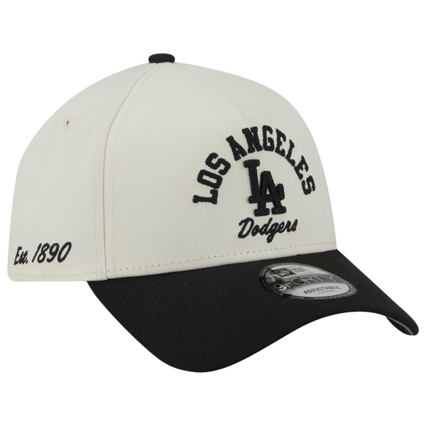 New Era Dodgers 9FORTY A-Frame Arch Cap - Adult - White/Black - Image 3