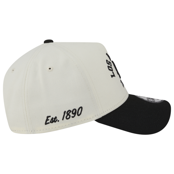New Era Dodgers 9FORTY A-Frame Arch Cap - Adult - White/Black - Image 4