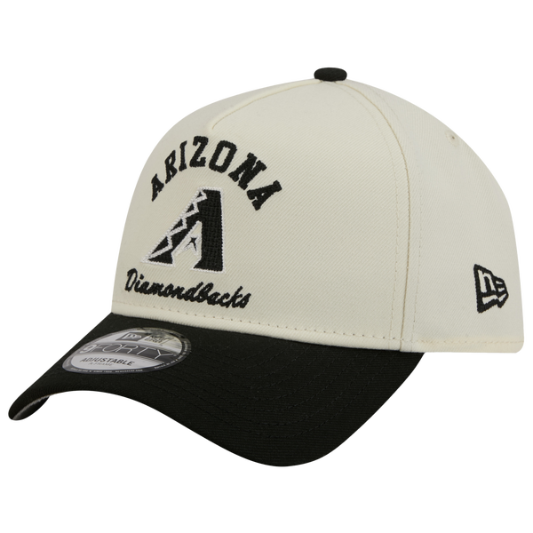 New Era Diamondbacks 9FORTY A-Frame UPSD Arch Cap - Adult - White/Black