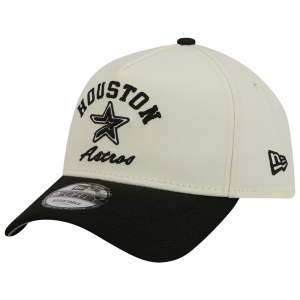 New Era Astros 9FORTY A-Frame UPSD Arch Cap - Adult - White/Black