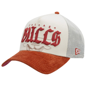New Era Bulls 940AF Old English Energy Cap - Adult - White/Red