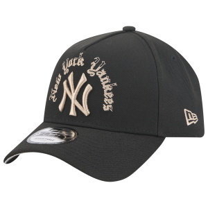 New Era Yankees 9FORTY A-Frame Gothic Cap - Adult - Black