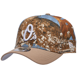 New Era Orioles 940 A-Frame RealTree Cap - Adult - Tan/Realtree Camo