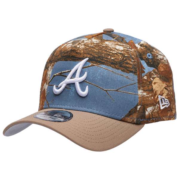 New Era Braves 940 A-Frame RealTree Cap - Adult - Realtree Camo/Tan