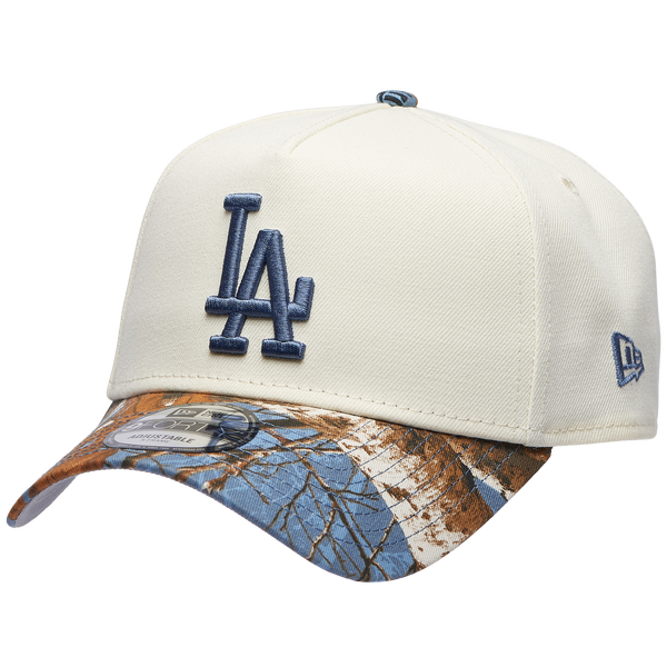 New Era Dodgers 940 A-Frame RealTree Cap - Adult - Chrome/Multi