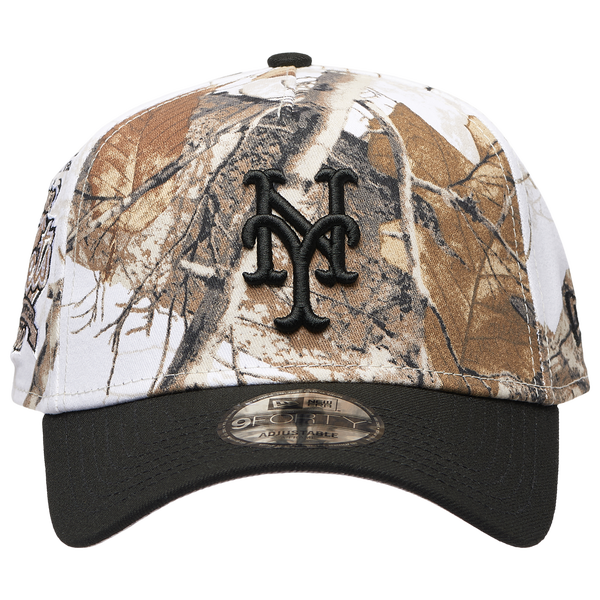 New Era Mets 940 A-Frame Snow RealTree Cap - Adult - Realtree Camo/Black - Image 2