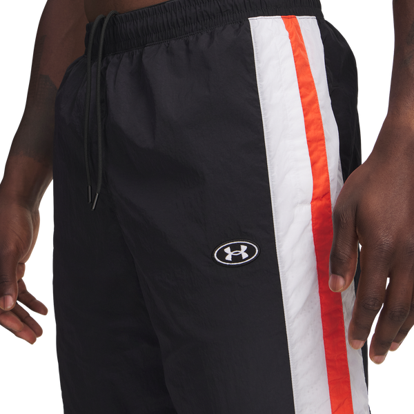 Under Armour Icon Woven Track Pants - Men's - Black/White/White