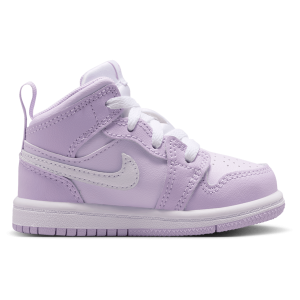 Jordan AJ 1 Mid - Girls' Toddler - Purple/White
