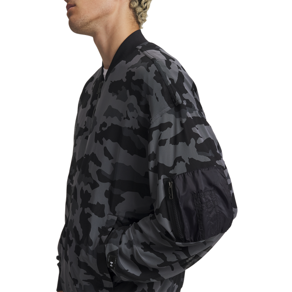 Under Armour SU Mesh Bomber - Men's - Black - Image 3