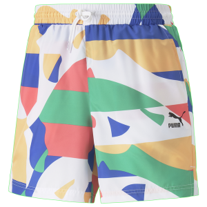 PUMA Worldwide AOP 6 Woven Shorts - Men's - White/Multi