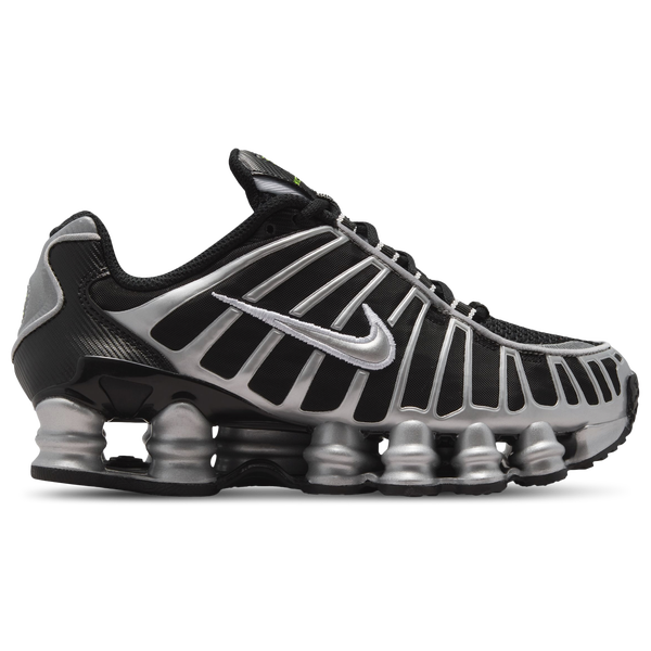 Nike Shox TL - Boys' Grade School - Black/Volt/Metallic Silver