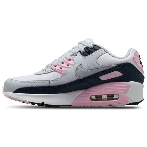 Nike Air Max 90 - Girls' Grade School - Grey/Pink - Image 2