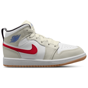 Jordan AJ 1 Mid - Boys' Preschool - White/Sail/Phantom