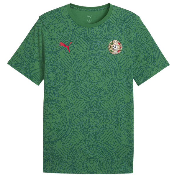 PUMA Fanpack Mexico Graphic Tee - Men's - Archive Green/Red - Image 4