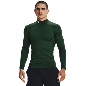 Under Armour CG Armour Comp Mock - Men's - Forest Green/White
