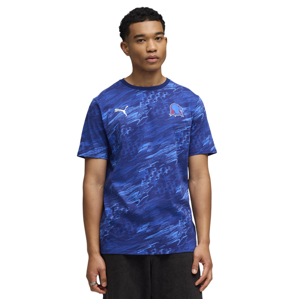 PUMA Usa Passion Aop Tee - Men's - Elektro Blue/Bluemazing