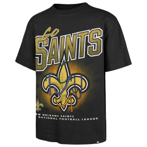 47 Brand NFL New Orleans Saints Wild S/S T-Shirt - Men's - Black