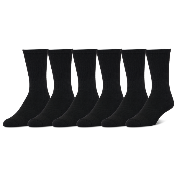CSG Crew Socks 6 Pack - Adult - Black