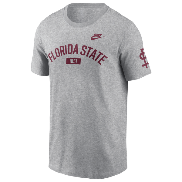 Nike Florida State Arch Short-Sleeve T-Shirt - Men's - Gray - Image 2