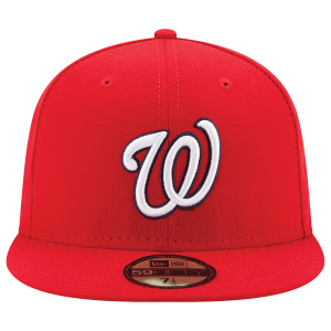 New Era Nationals 59Fifty Authentic Cap - Adult - Navy/Red