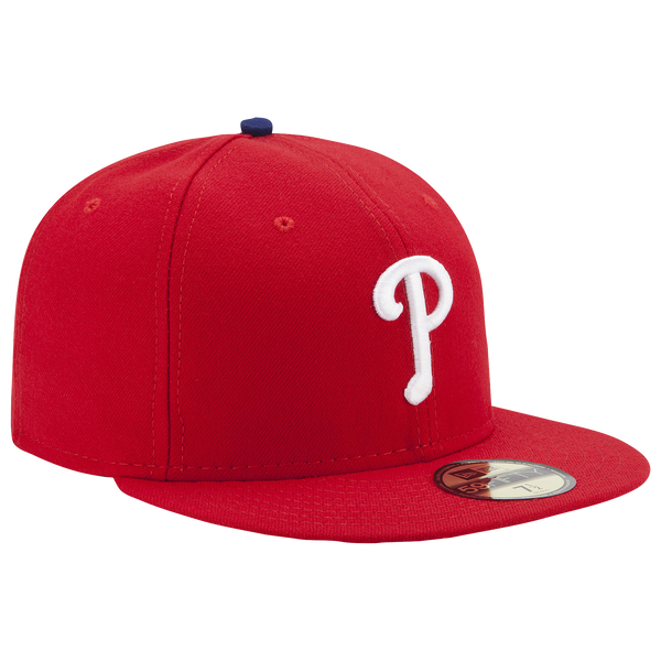 New Era Phillies 59Fifty Authentic Cap - Adult - Red - Image 3