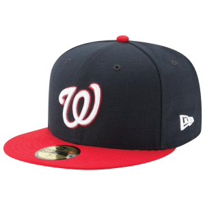 New Era Nationals 59Fifty Authentic Cap - Adult - Navy/Red