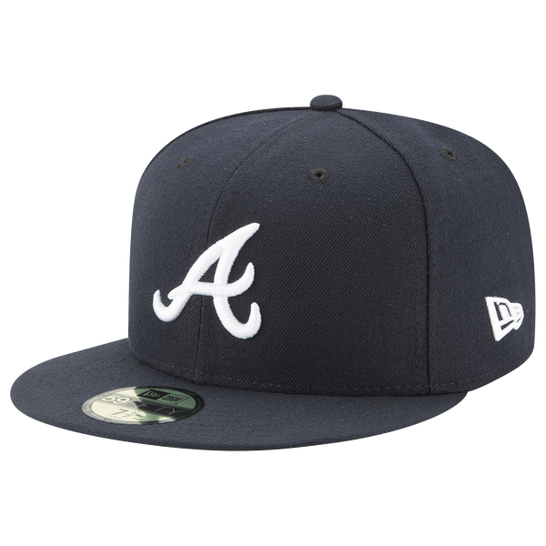 New Era Braves 59Fifty Authentic Cap - Adult - Navy - Image 7