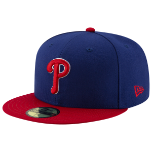 New Era Phillies 59Fifty Authentic Cap - Adult - Red/Royal