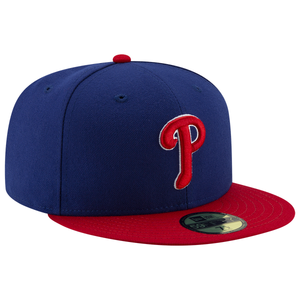 New Era Phillies 59Fifty Authentic Cap - Adult - Red/Royal - Image 4