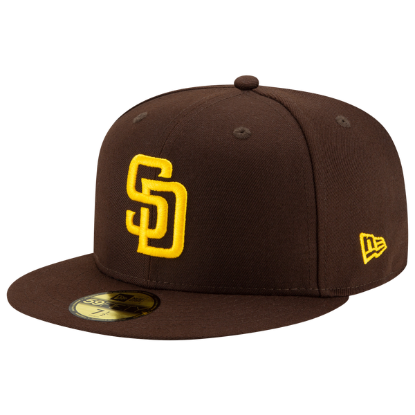 New Era Padres 59Fifty Authentic Cap - Adult - Gold/Brown