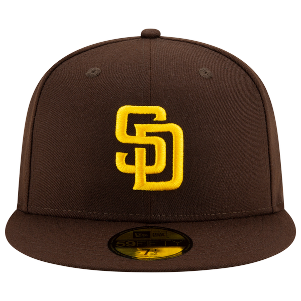 New Era Padres 59Fifty Authentic Cap - Adult - Gold/Brown - Image 3