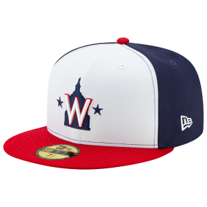 New Era Nationals 59Fifty Authentic Cap - Adult - White/Red/Red