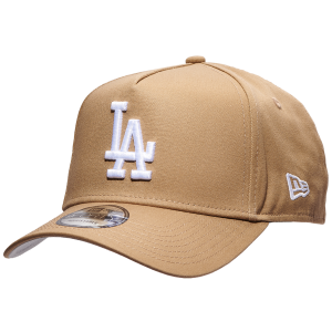 New Era Dodgers 9Forty A Frame Cap - Men's - Khaki/White