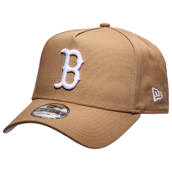 New Era Red Sox 9Forty A Frame Cap - Men's - Khaki/White