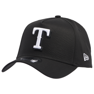 New Era Rangers A Frame Adjustable Cap - Men's - Black/White