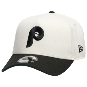 New Era Phillies 9FORTY A-Frame Cap - Adult - Black/White