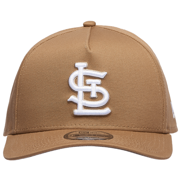 New Era Cardinals A Frame Adjustable Cap - Men's - White/Khaki - Image 2