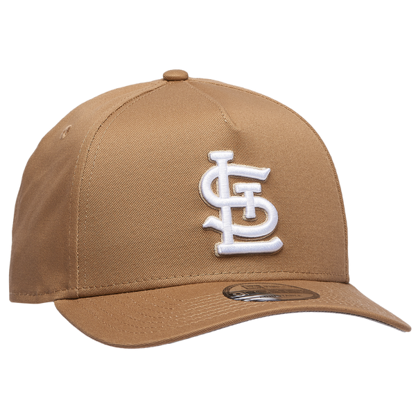 New Era Cardinals A Frame Adjustable Cap - Men's - White/Khaki - Image 3