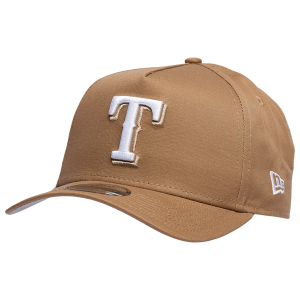 New Era Rangers A Frame Adjustable Cap - Men's - White/Khaki