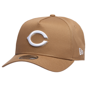 New Era Reds A Frame Adjustable Cap - Men's - White/Khaki