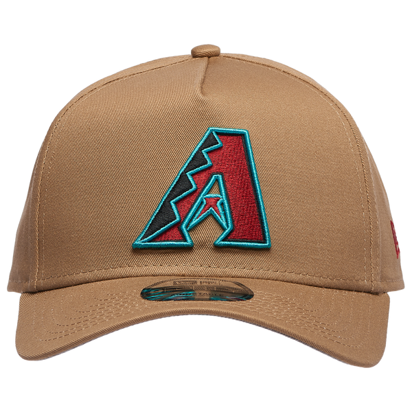 New Era Diamondbacks A Frame Adjustable Cap - Men's - White/Khaki - Image 2