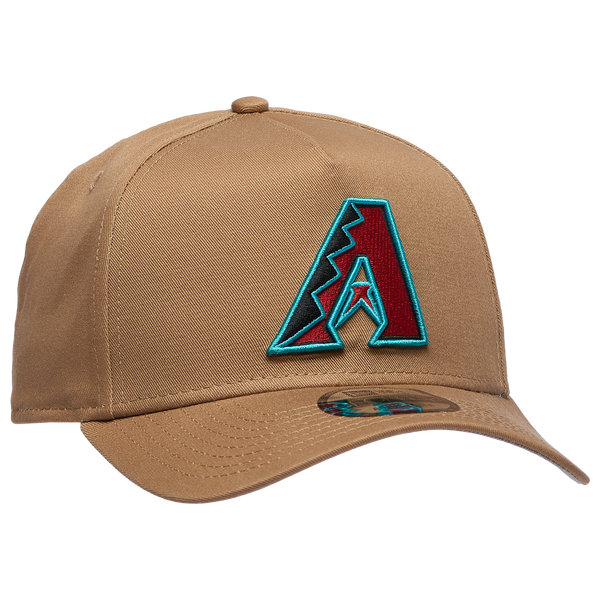 New Era Diamondbacks A Frame Adjustable Cap - Men's - White/Khaki - Image 3