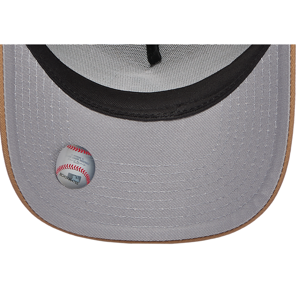 New Era Diamondbacks A Frame Adjustable Cap - Men's - White/Khaki - Image 5