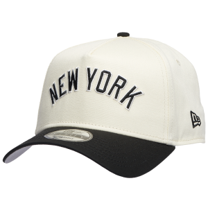 New Era Yankees 940 A Frame Arch Logo Cap - Men's - Chrome/Black