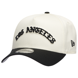 New Era Dodgers 940 A Frame Arch Logo Cap - Men's - Black/Chrome