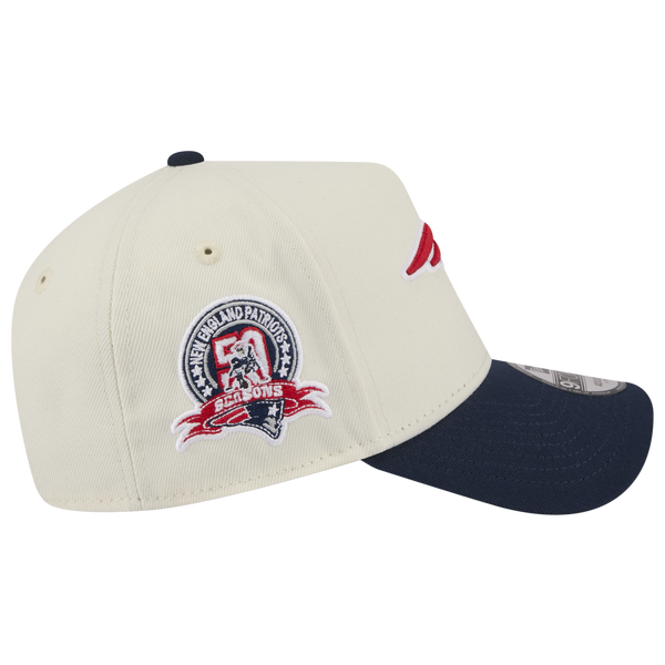 New Era NFL 9FORTY A-Frame Cap - Adult - Chrome/Navy - Image 5
