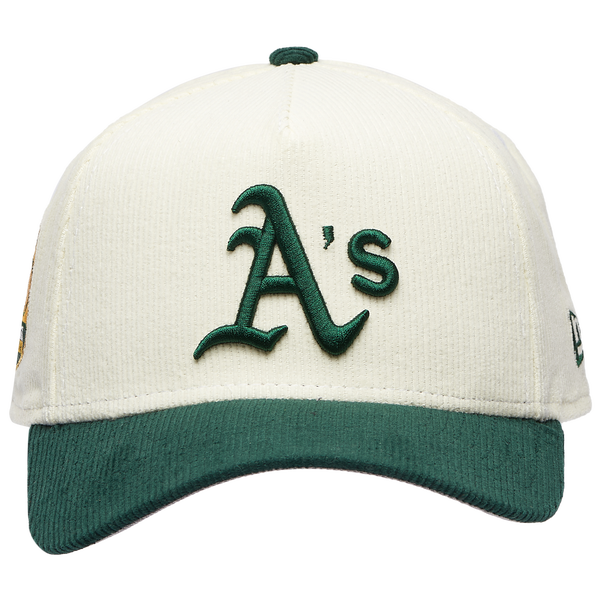 New Era Athletics 940 A Frame Corduroy Cap - Men's - Chrome/Green - Image 2