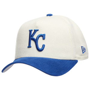 New Era Royals 940 A Frame Corduroy Cap - Men's - Chrome/Royal