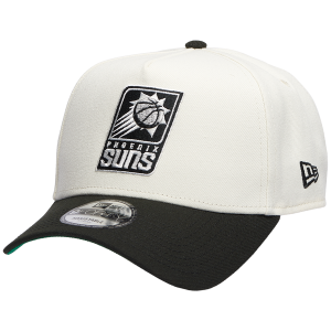 New Era Suns Team 9FORTY A-Frame Chrome Cap - Men's - Chrome/Black