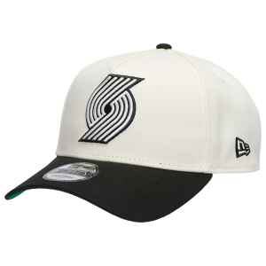 New Era Trailblazers Team 9FORTY A-Frame Chrome Cap - Men's - Chrome/Black